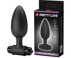 Pretty Love Anal plug vibruojantis sekso kištukas 10 režimų 11cm