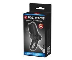 Pretty Love Male LYBAILE Pretty Love Vibro Penis Ring II Juodas