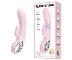 Pretty Love LYBAILE Romantic Massage Sucking Vibrator Light Rožinė