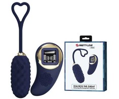 Pretty Love Led GRAŽUOLĖ MEILĖ - Vivian Mėlyna, 10 vibracijos funkcijų, 9 greičio lygiai, belaidis nuotolinio valdymo pultas