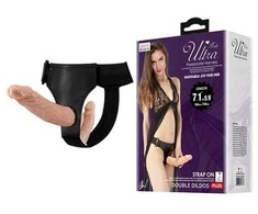 Baile Harness Collection BAILE - DVIGUBI DILDO SU DIRŽELIAIS, 7.1''+5.9''