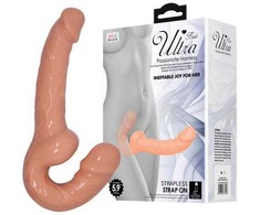Baile Harness Collection BAILE Dual-Ended Intimate System with Harness, TPR, Natural, Flexible Design