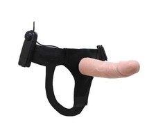 BAILE Vibruojantis dirželis, nuimamas tikroviškas dildo
