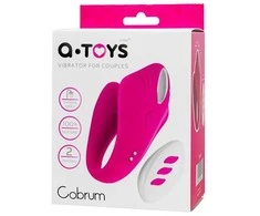 Toyfa A-TOYS Vibratorius poroms Cobrum, silikonas, rožinis, 9,6 cm