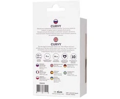 ToDo by Toyfa Anal plug Curvy, silicone, violetinė, 14 cm, O 3.2 cm