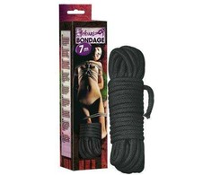 Shibari Bondage Bondage rope 7 m juodas