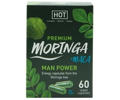 HOT BIO Moringa Man Power Capsules 60pcs - Vegan Herbal Complex