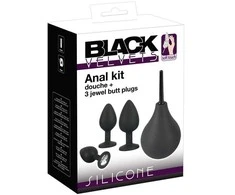 Black Velvets Juodas Velvets Anal Kit