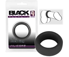 Black Velvets Juodas Velvets Cock Ring 3.8 cm