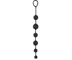 Black Velvets Juodas Velvets Anal Beads