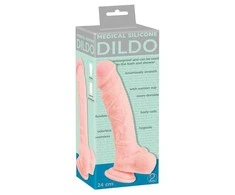 Medical Silicone Medicininis silikonas Realistinis storas didelis varpos dildo siurbtukas 24c