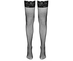 Cottelli Legwear Net Hold-up Stockings juodas M