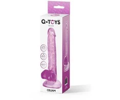 Realistiškas dildo A-Toys iš TOYFA Celiam, TPE, violetinė, 20,5 cm