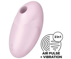 Satisfyer Vulva Lover 3 klitorio stimuliatorius su vibruojančia rožine spalva
