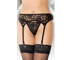 SOFTLINE Garterbelt 3310 - juodas M/L