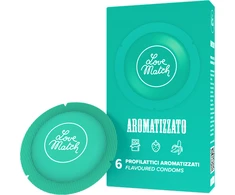 Prezervatyvai su kvapniais love match, 6 vnt
