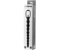 Toyfa A-TOYS, Analinė vibracinė grandinėlė, silikonas, juodas, 32,7 cm