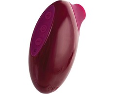 TOYFA A-Toys Myrty klitorio vakuuminis stimuliatorius, bordo, 9,8 cm