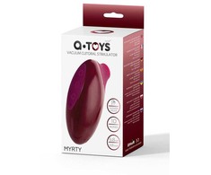 TOYFA A-Toys Myrty klitorio vakuuminis stimuliatorius, bordo, 9,8 cm
