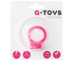 Toyfa A-TOYS, Varpos vibrožiedas, silikonas, rožinis, O3,5 cm
