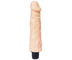 Toyfa A-TOYS, Realistinis kelių greičių vibratorius, TPE, 19,5 cm