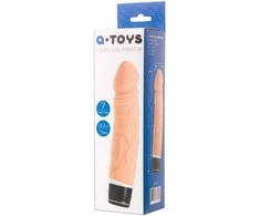 Toyfa A-TOYS, tikroviškas kelių greičių vibratorius, silikonas, vibracijos režimai, 15,9 CM