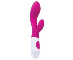 Toyfa A-TOYS, Vibratorius Fela su klitorio stimuliatoriumi, silikonas, rožinis, 20,5 cm, 10 greičių, 2xAAA