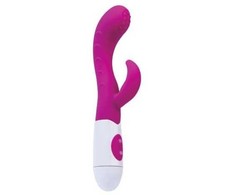 Toyfa Rožinis A-TOYS, Vibratorius Nessy su klitorio stimuliatoriumi, Silikoninis, Rožinė, 20 cm, 10 greičių, 2xAAA