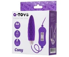 Toyfa A-TOYS, Vibro kiaušinis 'Cony', su valdymo pulteliu, silikonas, violetinė