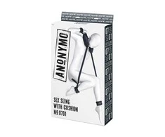 Toyfa Anonymo tvirtinimo stropas su pagalve, veliūras, juodas, 127 cm