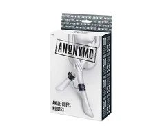Toyfa Anonymo handcuffs, PU leather, juodas, 26.5 cm