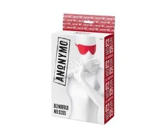 Toyfa Anonymo kaukė, PU oda, raudona, 65 cm