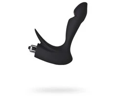 Toyfa EROTIST First prostate stimulator, silicone, juodas, 14.4 cm