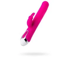 Toyfa JOS BALLE, Vibratorius su klitorio stimuliatoriumi su judančiais kamuoliukais, silikonas, rožinis, 23 cm