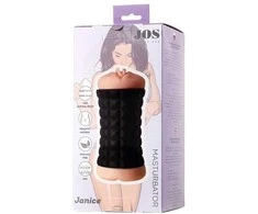 Toyfa JOS JANICE, masturbatorius dvipusis, TPR, mėsingas, 14,5 cm