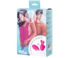 Toyfa JOS VITA pirštu vibruojantis kiaušinis ir vibruojantis priedas, silikonas, rožinis, 8,5 ir 8 cm