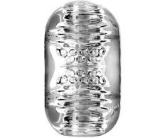 Toyfa Lingam Khani, vibruojantis masturbatorius, TPE, skaidrus, 9 cm
