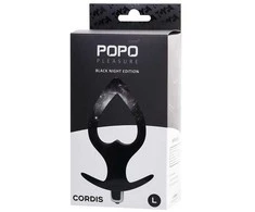 TOYFA POPO Pleasure Anal Plug Cordis L Vibro Juodas