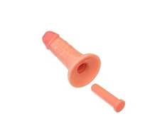 Toyfa Realistic dildo kalibras 14/4, PVC, minkštimas, ilgis 14 cm, skersmuo 4 cm