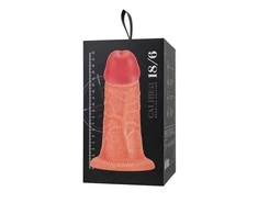 Toyfa Realistic dildo kalibras 18/6, PVC, minkštimas, ilgis 18 cm, skersmuo 6 cm