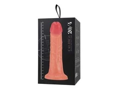 Toyfa Realistic dildo kalibras 20/4, PVC, minkštimas, ilgis 20 cm, skersmuo 4 cm