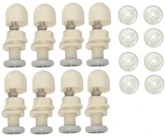 Mažųjų ratukų komplektas dušo kabinos durims, 19mm (150032)