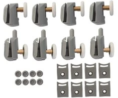 Ratukų komplektas dušo kabinos durims A-255, 24mm (150027)