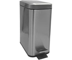 Šiukšlinė MD-0046 SATINAS, 5 L siaura kvadratinė (310136)