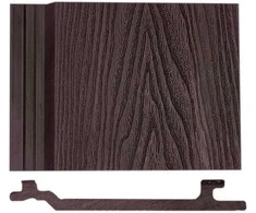 WPC profilis RUDAS, plotis 135 mm, ilgis 1 m (370381)