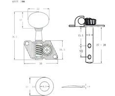 Derinimo kuoliukai akustinei gitarai Kera Audio FTSK-3R3L