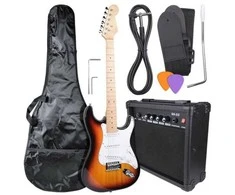Elektrinės gitaros komplektas NN EG SET-SB