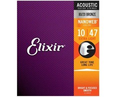 Elixir Eliksyras 11002 Nanoweb 80/20 Bronze 10-47