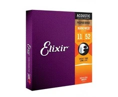 Elixir Eliksyras 16027 Nanoweb Phosphor Bronze 11-52