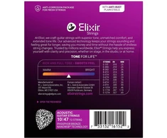 Elixir Eliksyras 16152 Nanoweb Phosphor Bronze 12-stygei gitarai